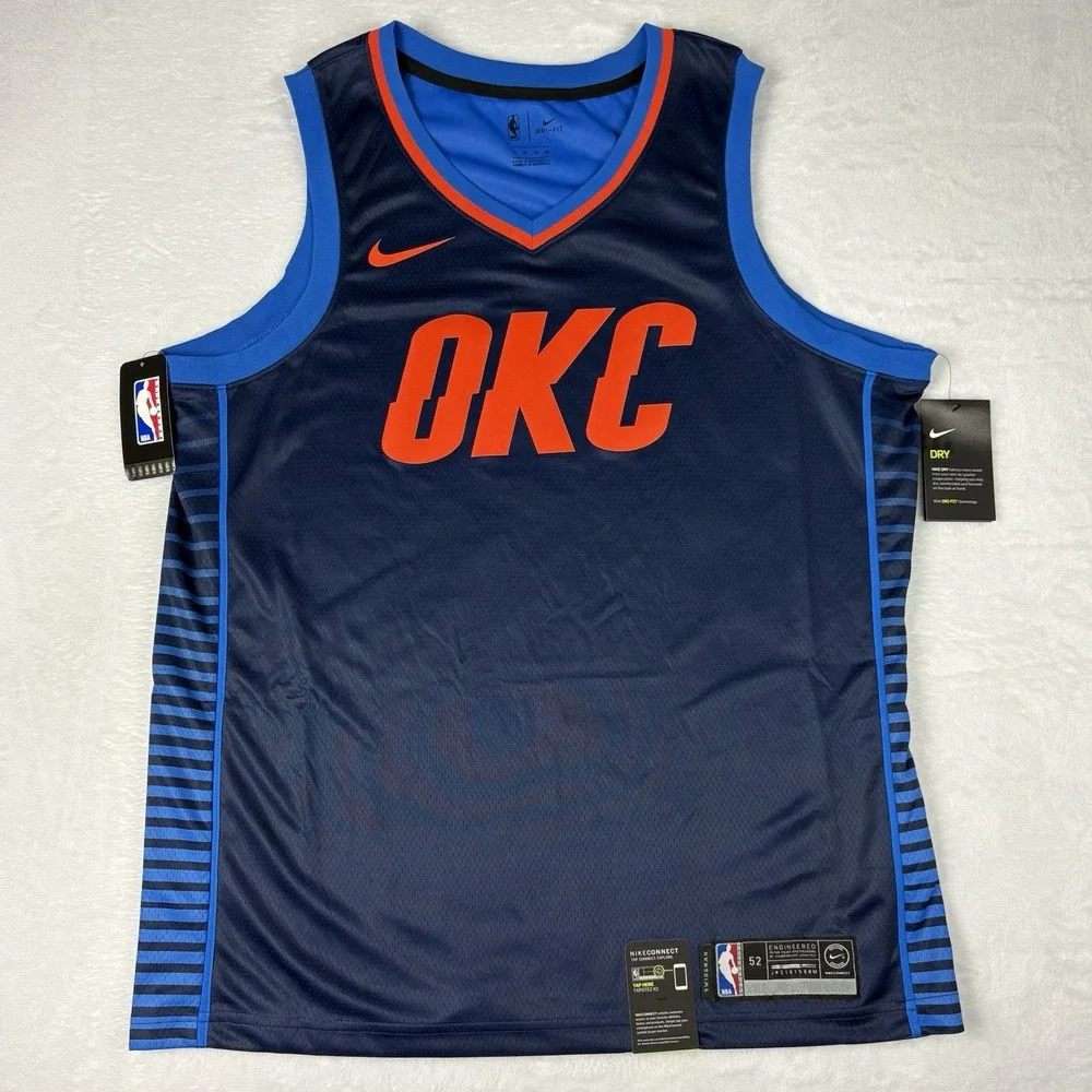 Nike Dri-Fit OklahomaCity Thunder City Edition Navy  Jersey Men's XL